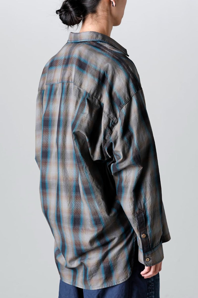 Mix Layered Check Shirt