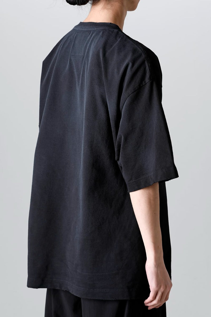 Trompe l'oeil printed Tee  Black