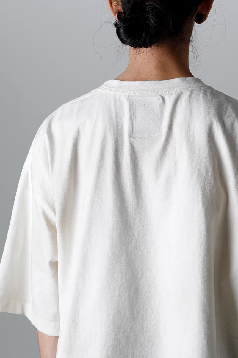 Trompe l'oeil printed Tee  White