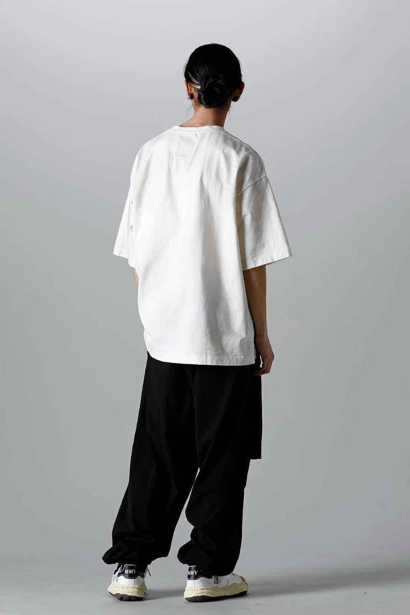 Trompe l'oeil printed Tee  White