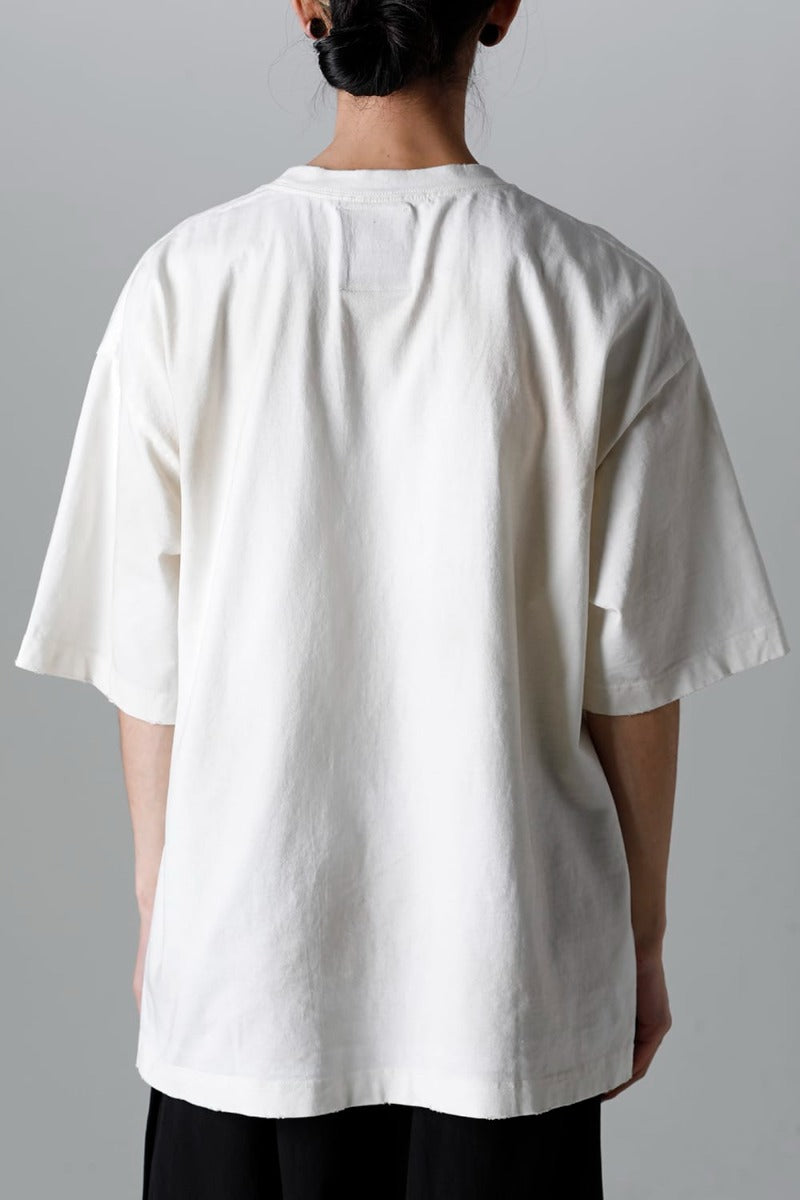 Trompe l'oeil printed Tee  White