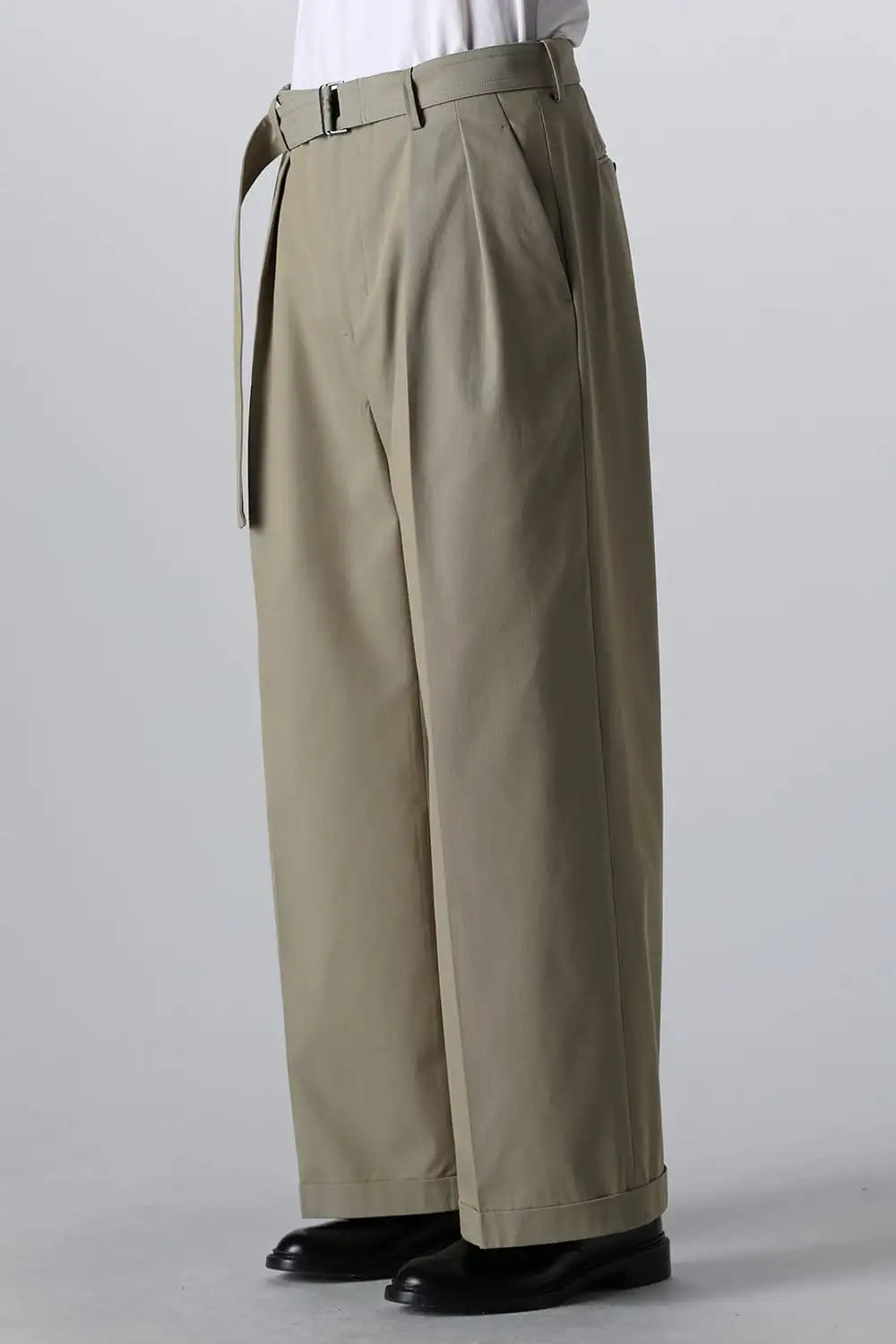 Belted Buggy Trousers  Khaki