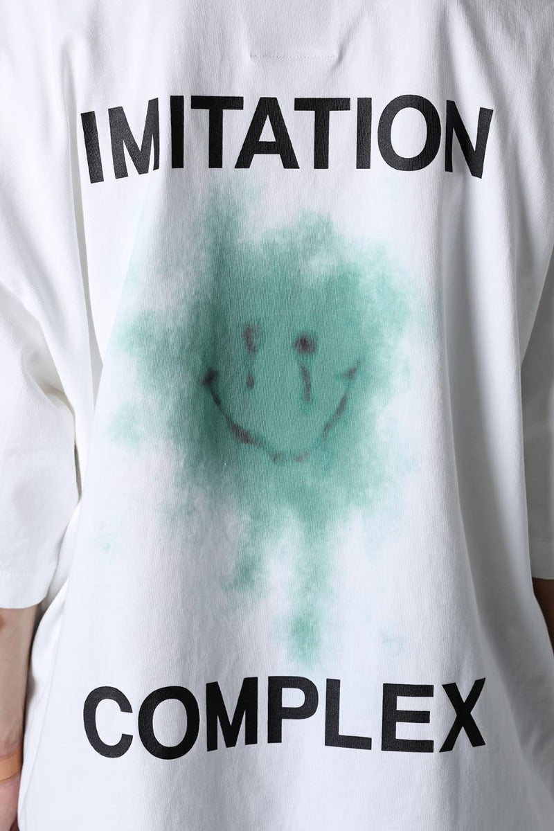 Smily Face Printed Tee White