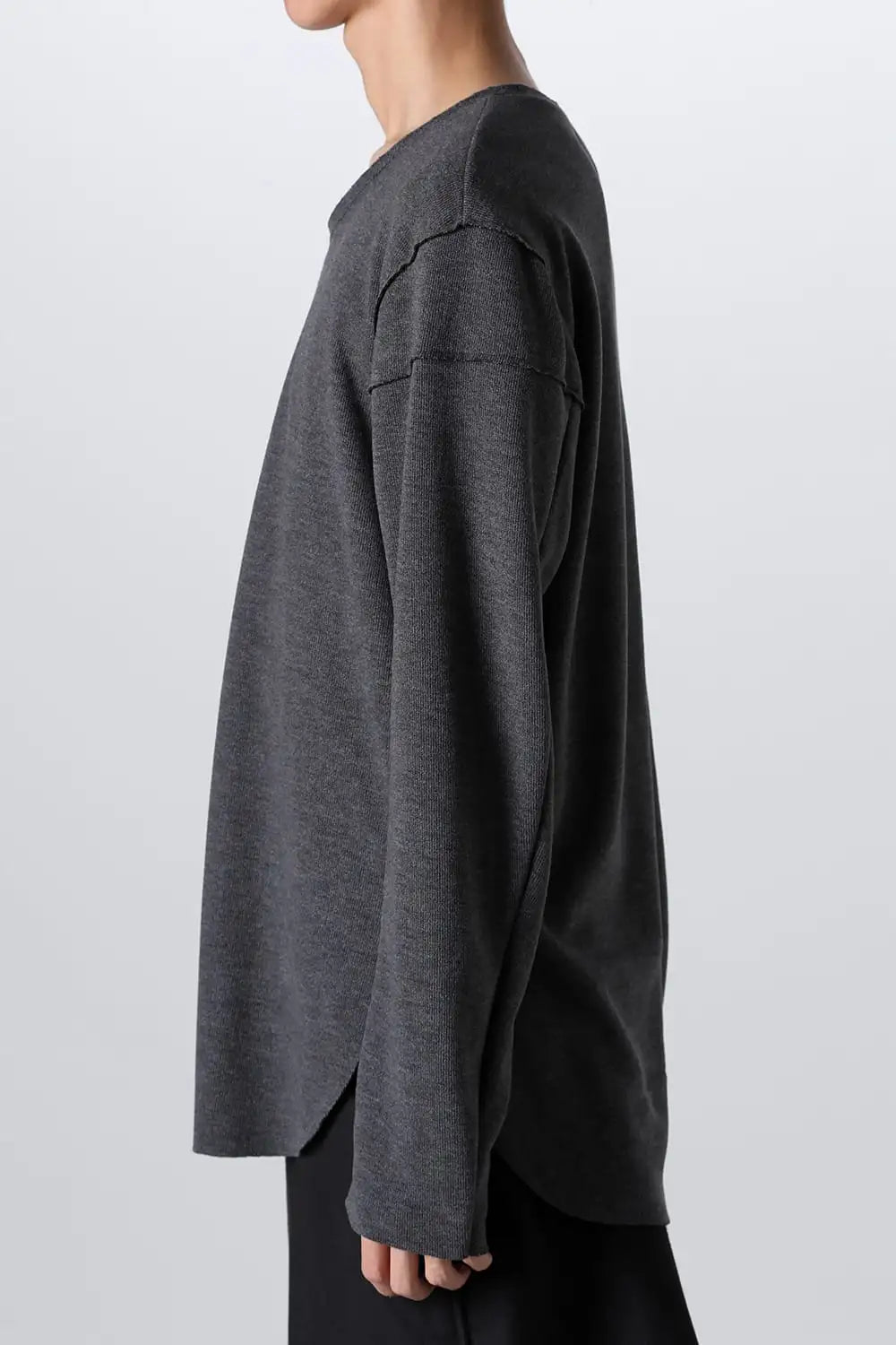 Separated Knit (Vest & 2 Shoulder L/S) D.Gray