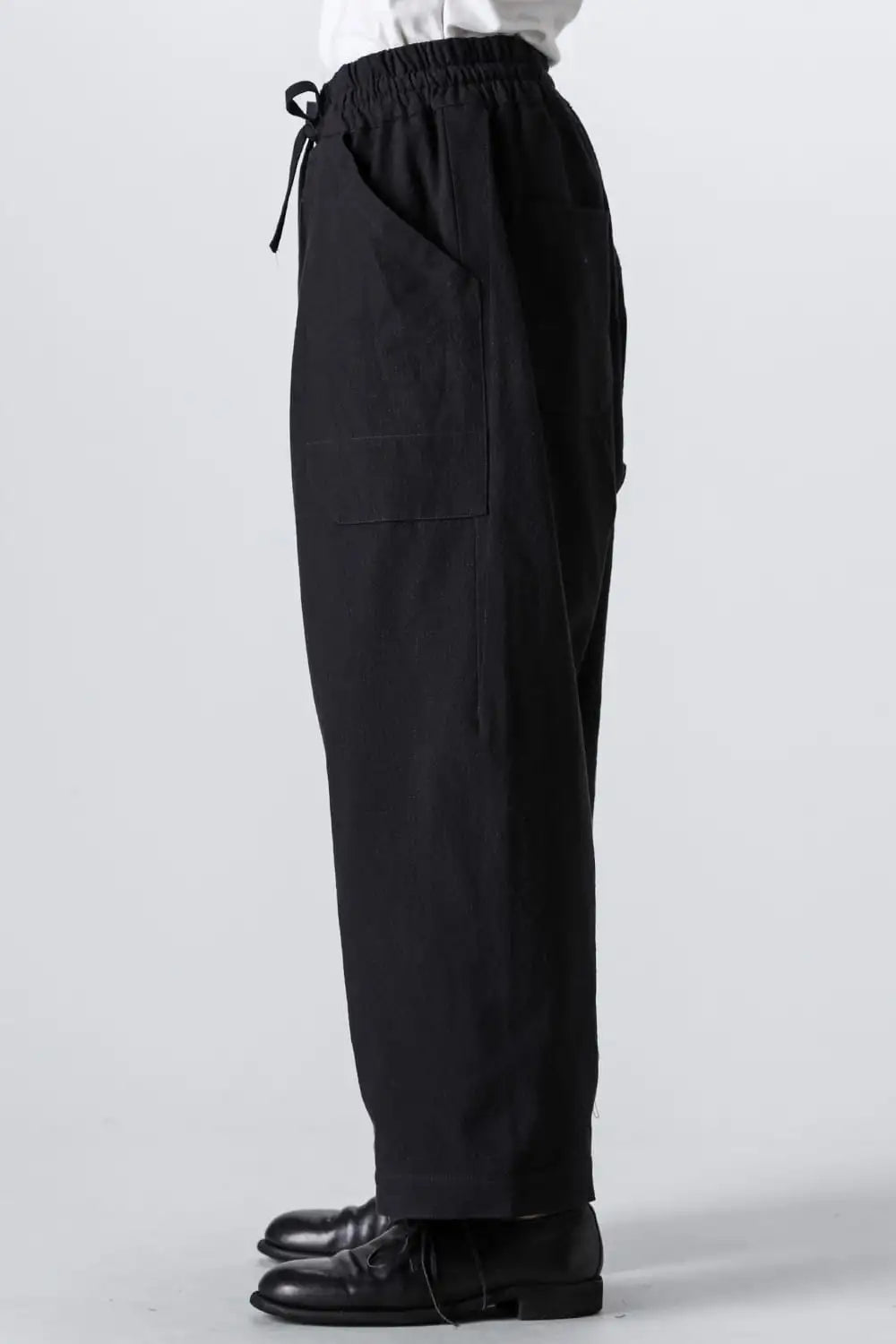 TROUSERS#80 Coarse Dense Twill Black