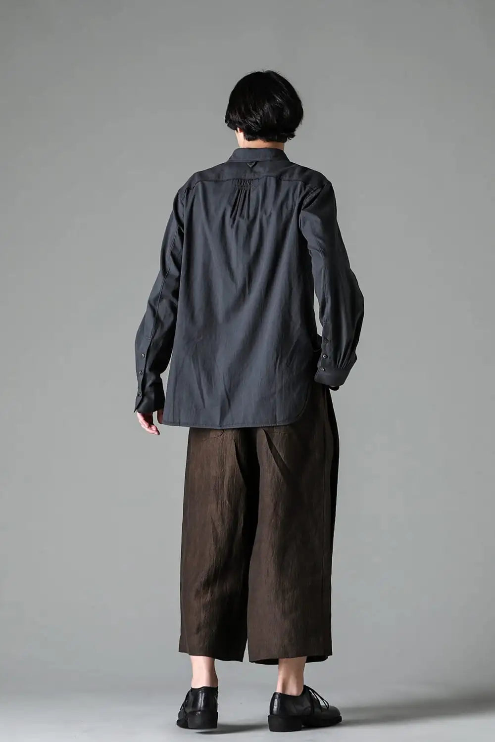 プレーテッドエクストラワイドレッグトラウザーズ