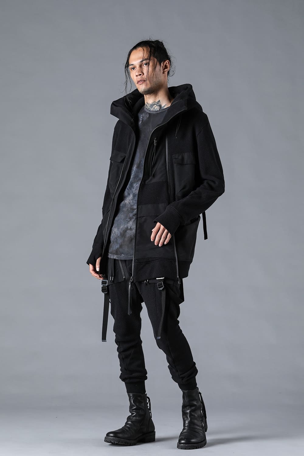 Honeycomb Cotton Tactical Hooded Jacket