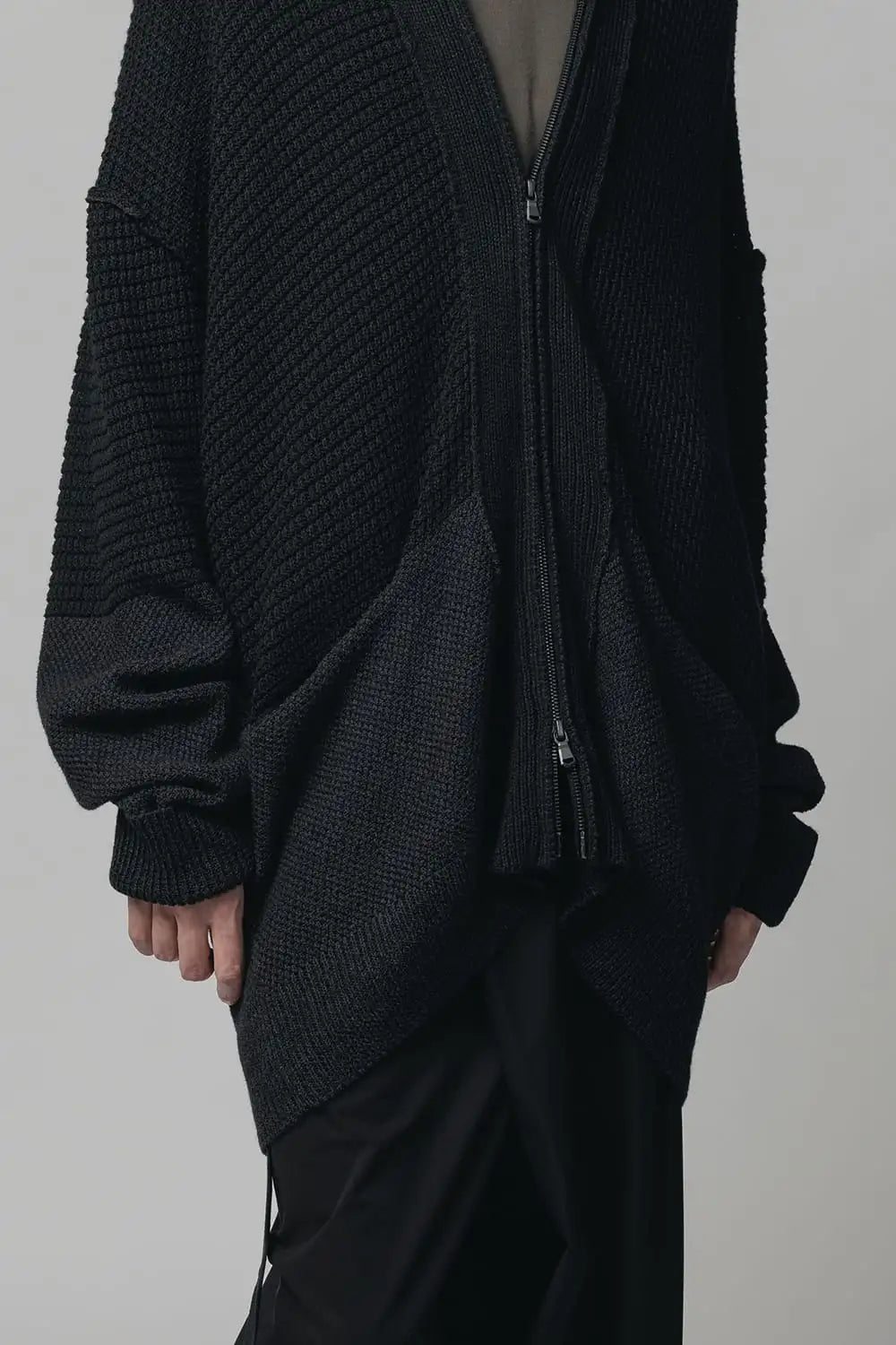 7G Knit Cardigan  Black