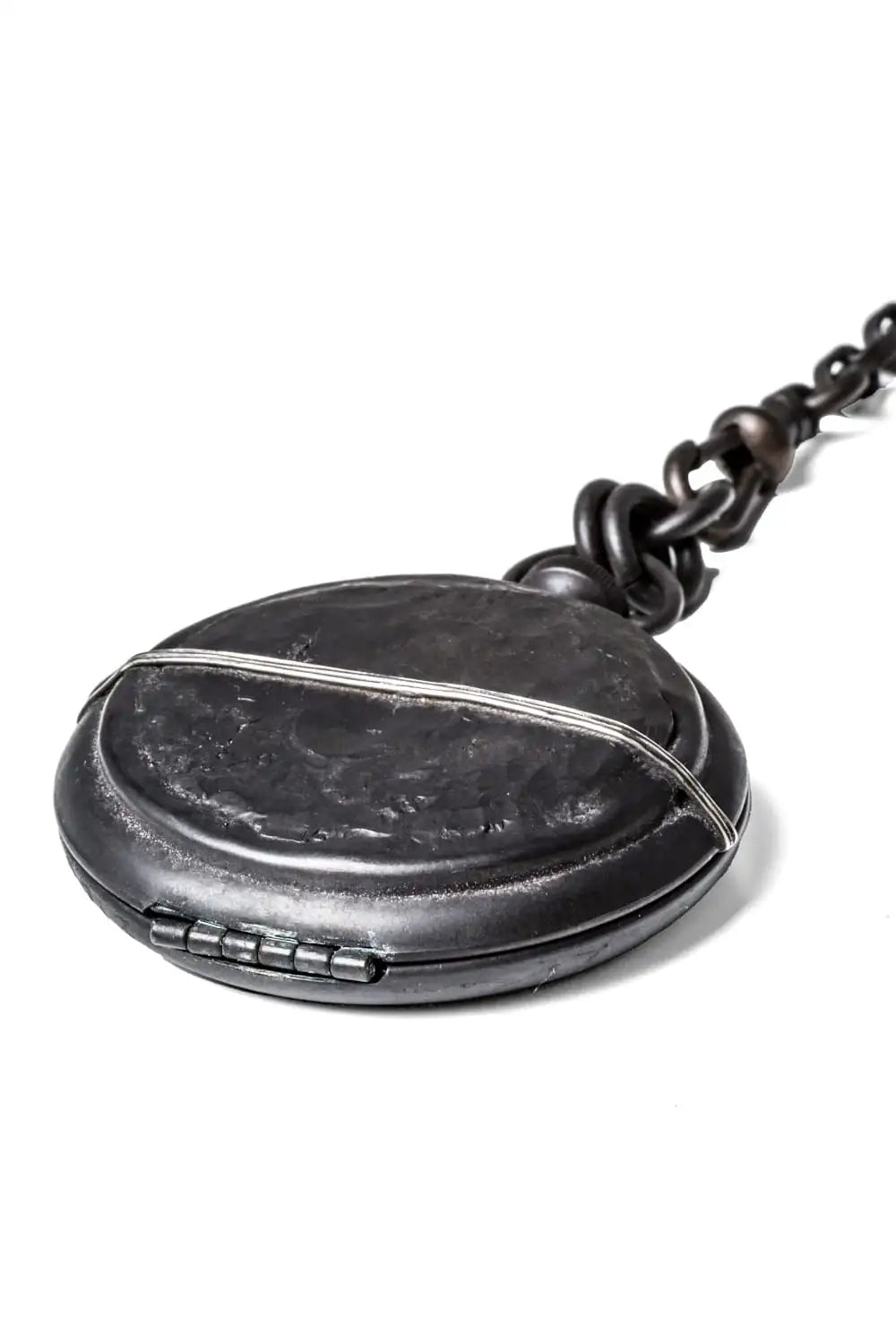 Thin Metal Wire Pocket Watch Style Pendent 04