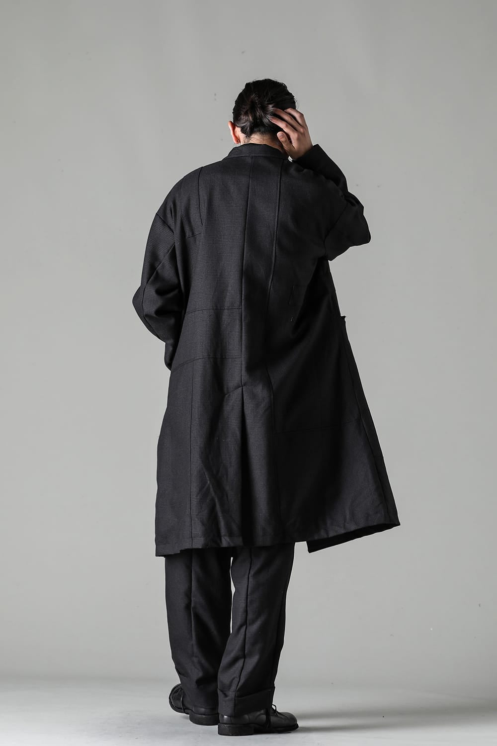 パッチワーク リラックス フィット コート グレン チェック FIGS