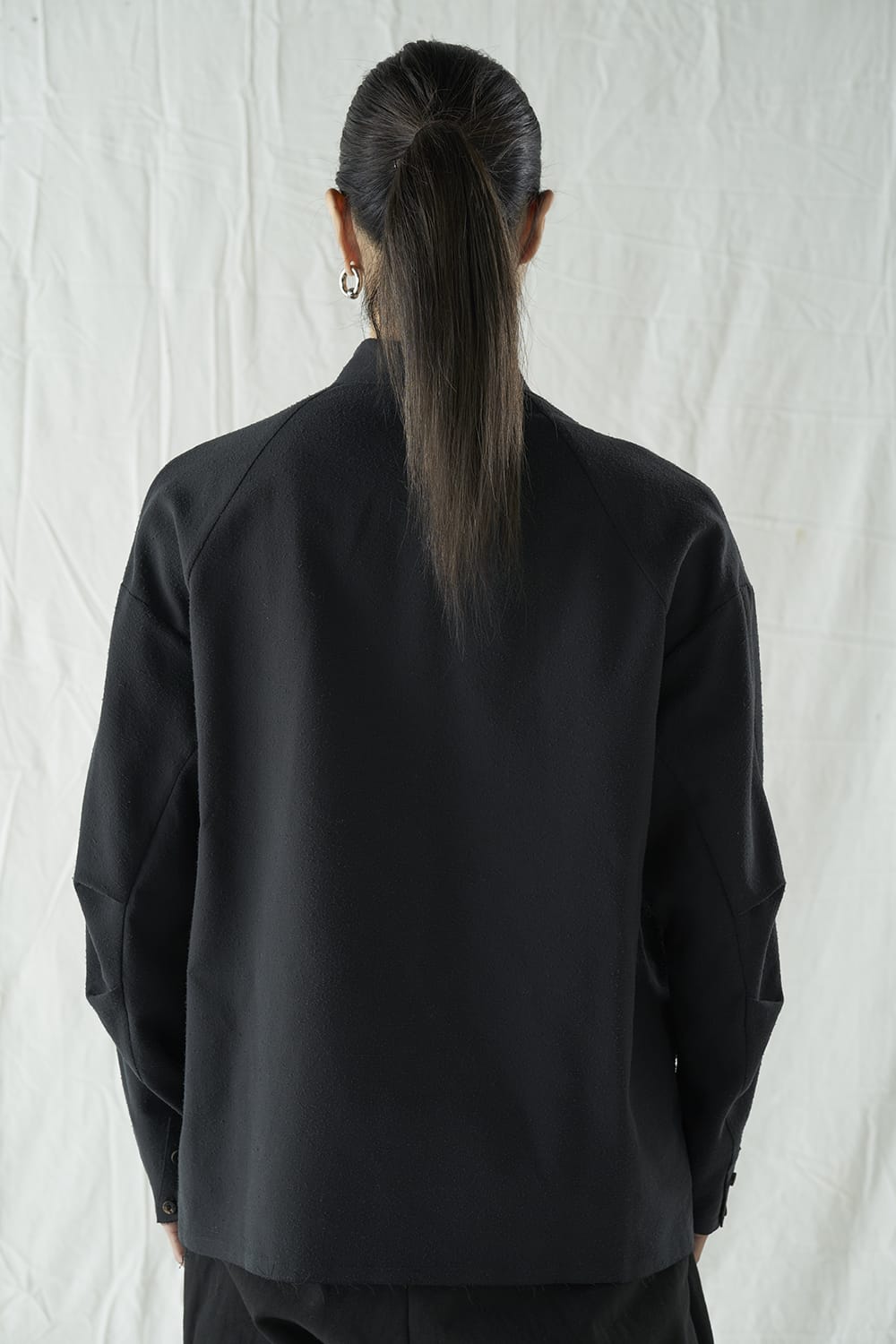 シャツ ルーズフィット コットン/シルク