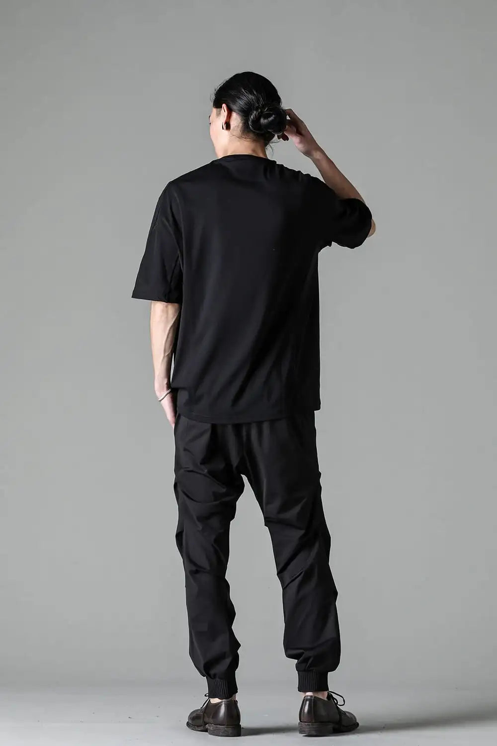 Short sleeve high gauge jersey Black