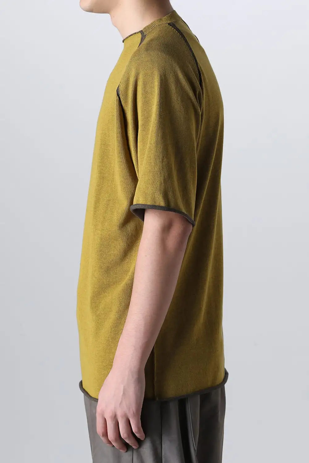 Short sleeve High twist cotton Yellow