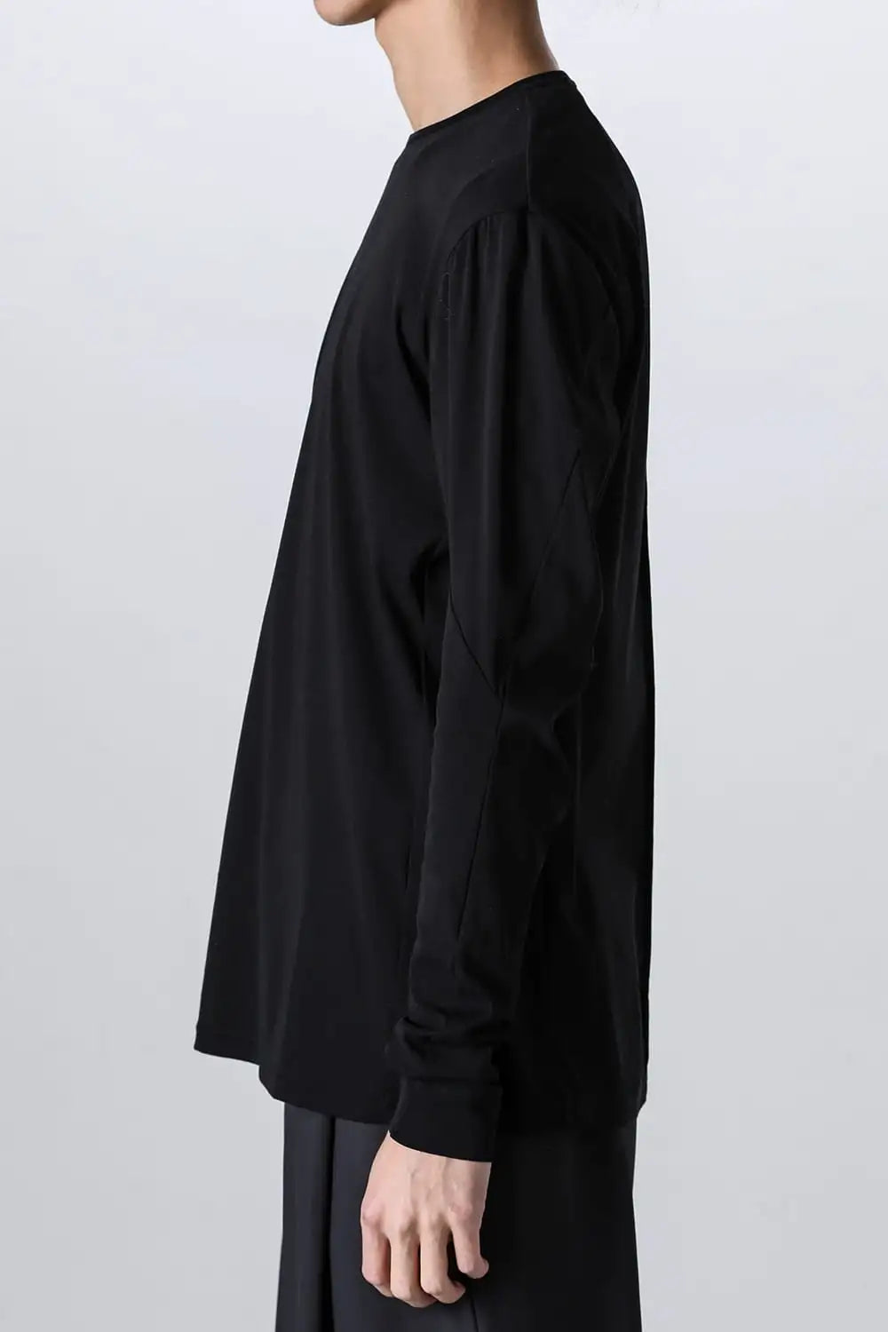 ロングスリーブハイゲージジャージー Black