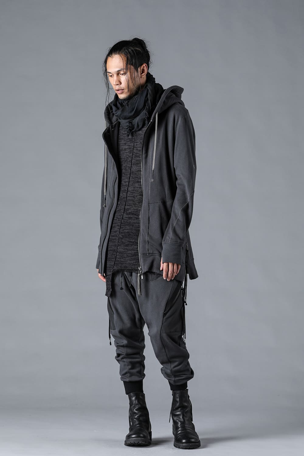 Untwisted Fleece-Lined Hooded Jacket