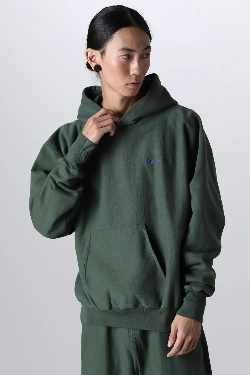 LOGO フーディー グリーン