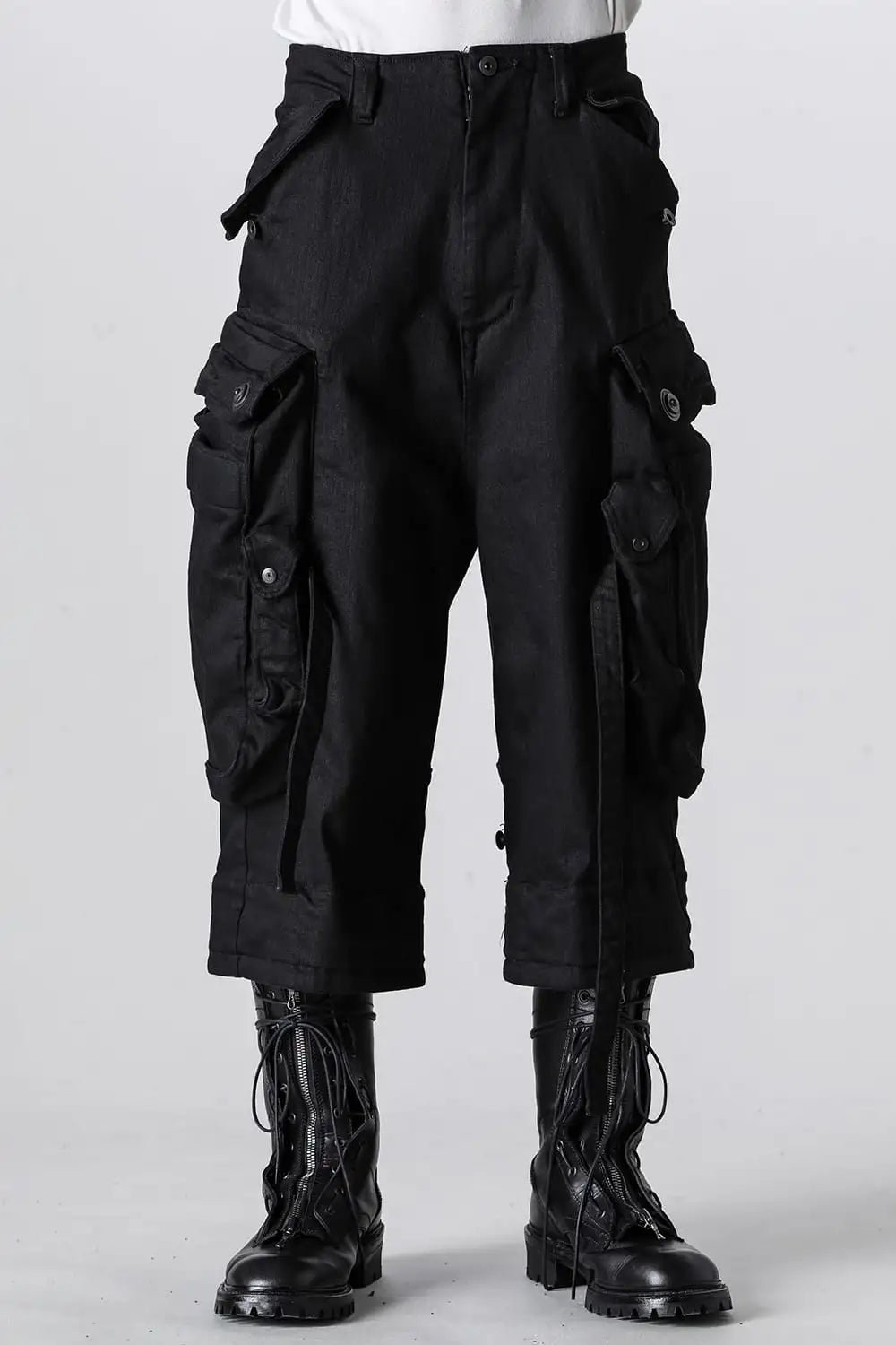 10.5oz Stretch Denim Gas Mask Three Quarter Pants