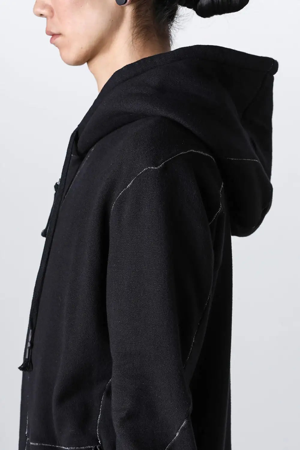 Untwisted Fleece-Lined Hooded Jacket