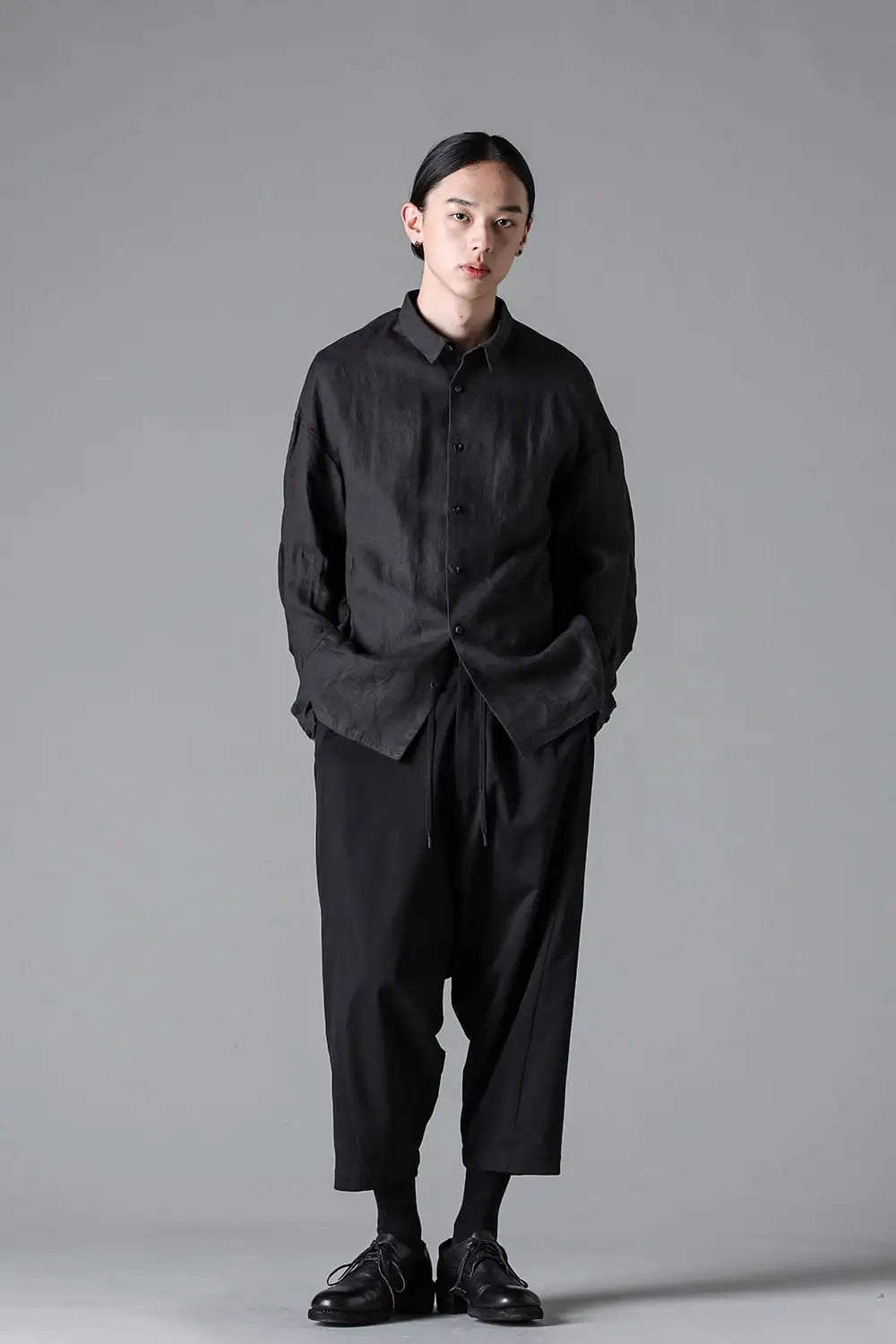 シャツ ルーズフィット ヘンプ Charcoal