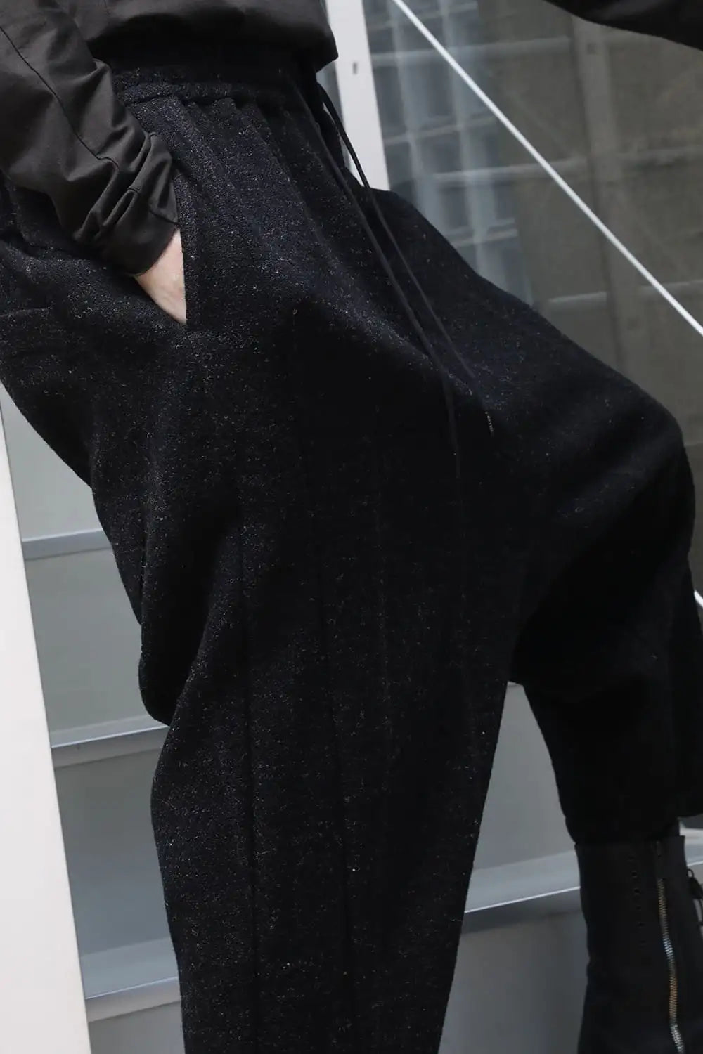 Relaxed pants Shetland wool