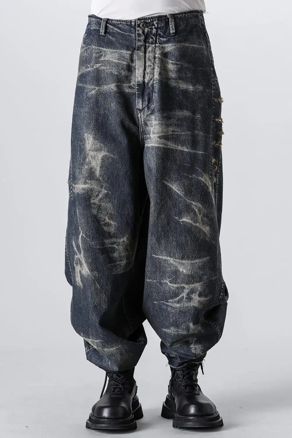 10oz Breach Wide Denim Pants Indigo