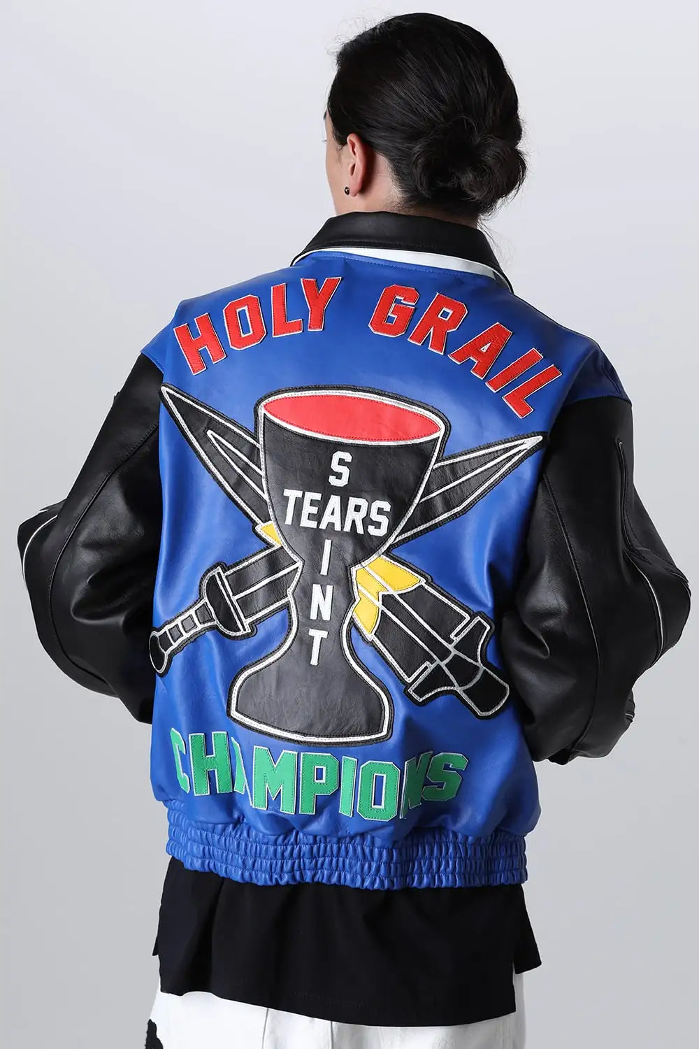 DENIM TEARS × SAINT Mxxxxxx HOLY GRAIL Varsity Jacket