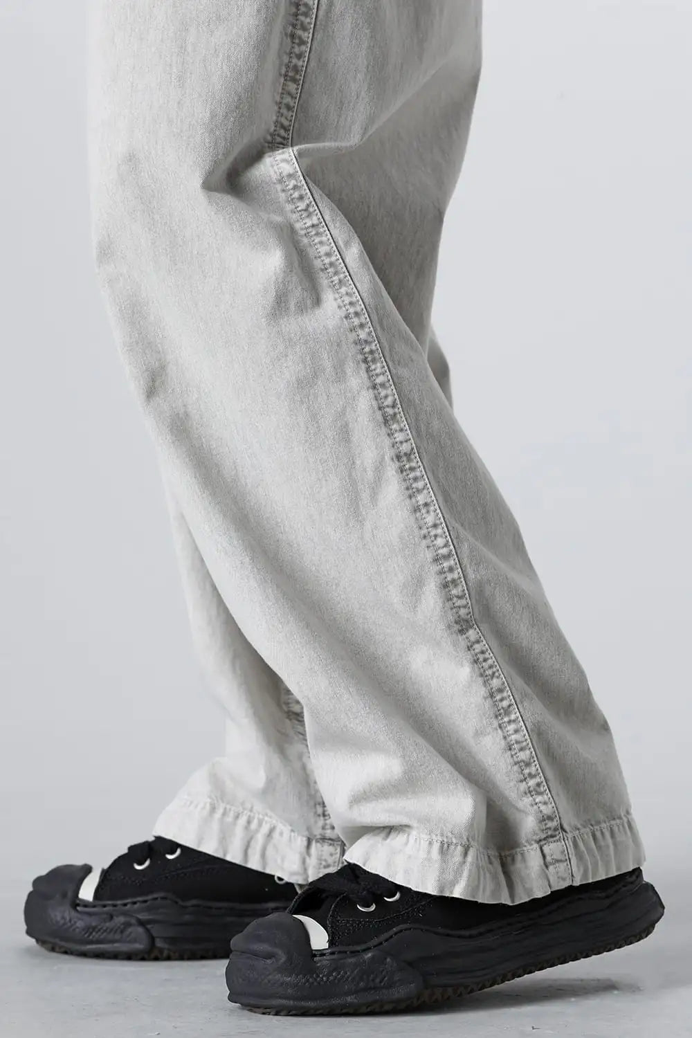 HANK Original sole Toe cap sneaker LOW canvas Black/Black