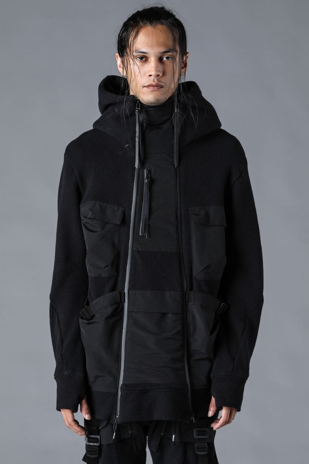 Honeycomb Cotton Tactical Hooded Jacket