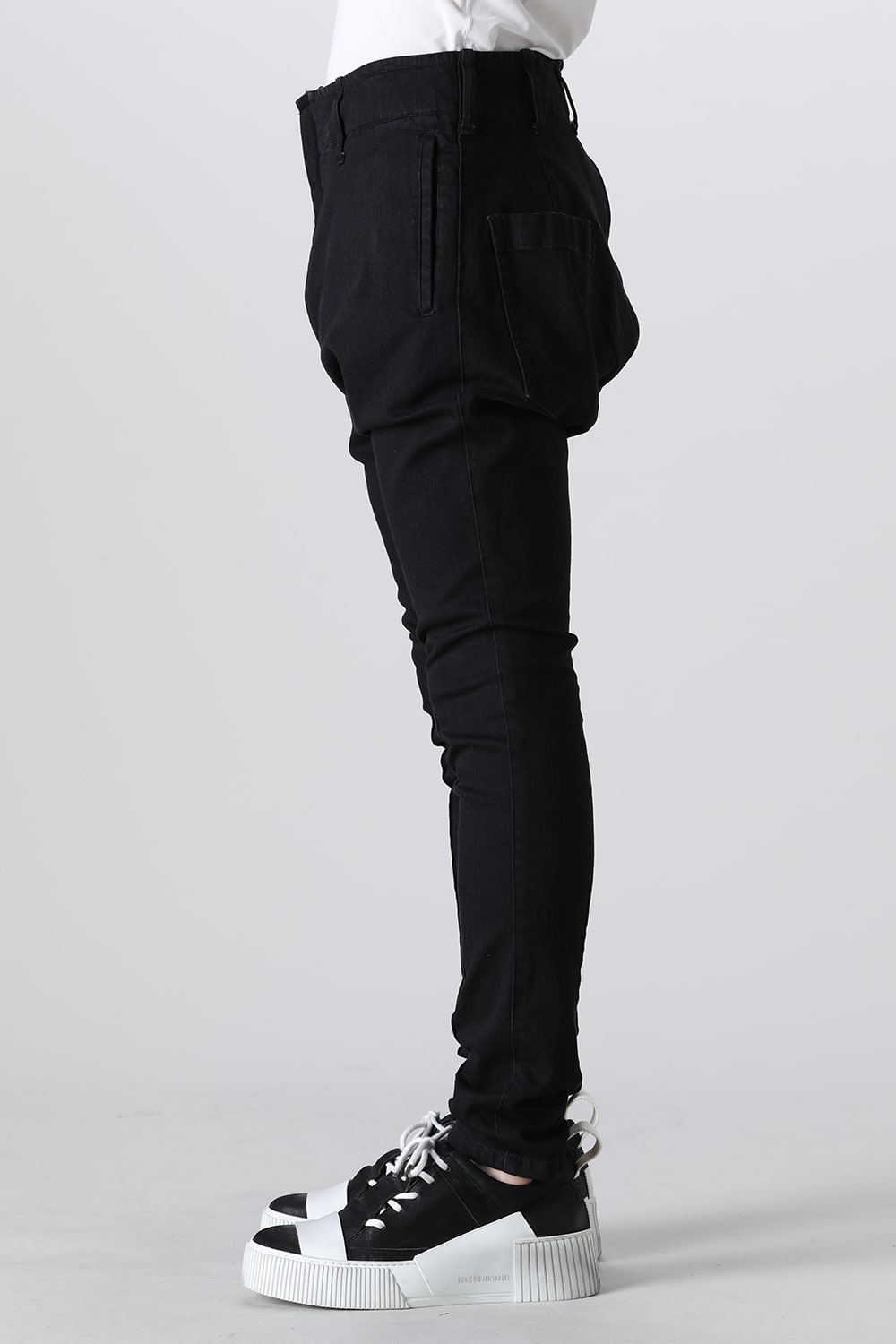 Organic Denim Darts SaruelPants Black