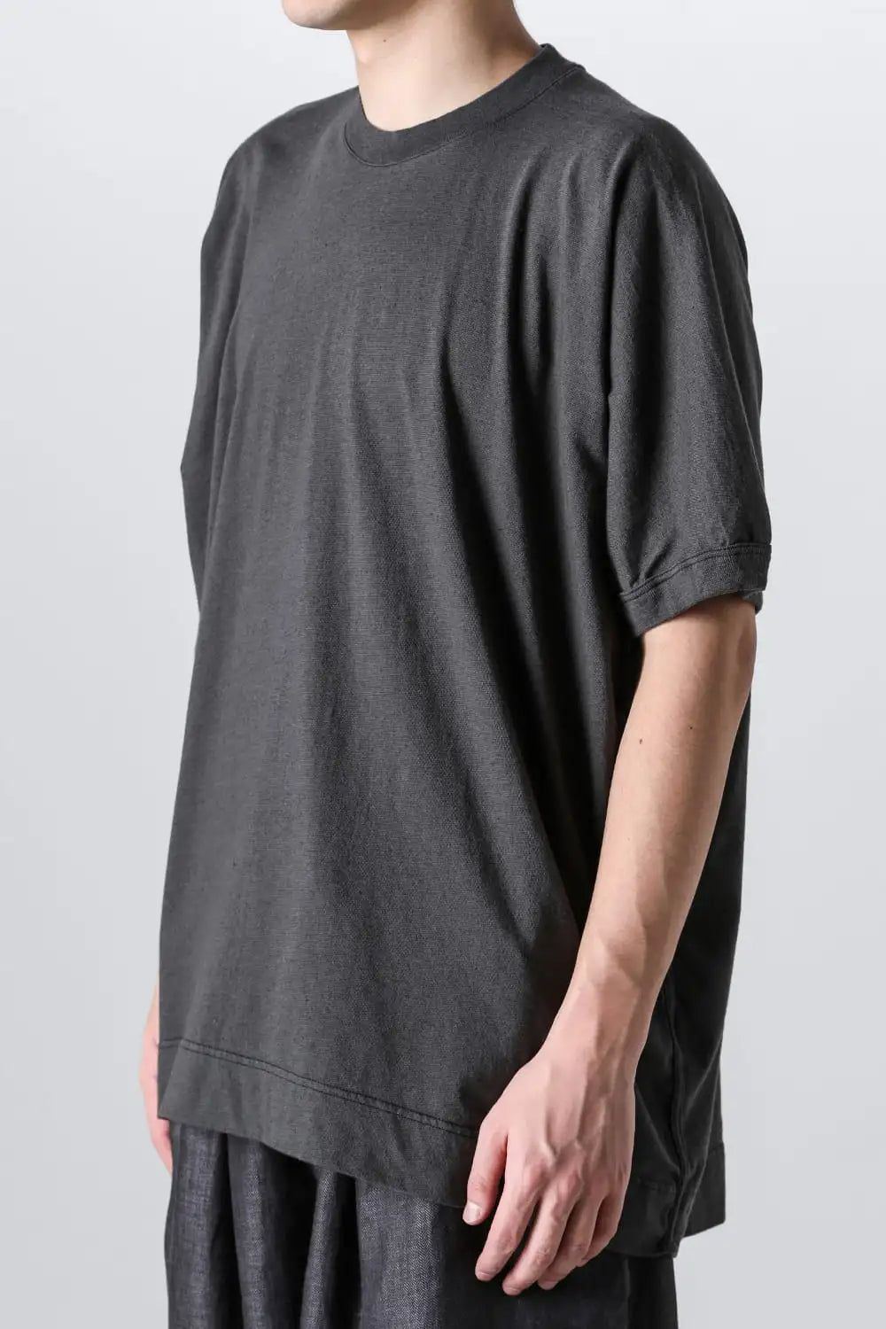 BASIC TEE Cotton Hemp Jersey BLACK