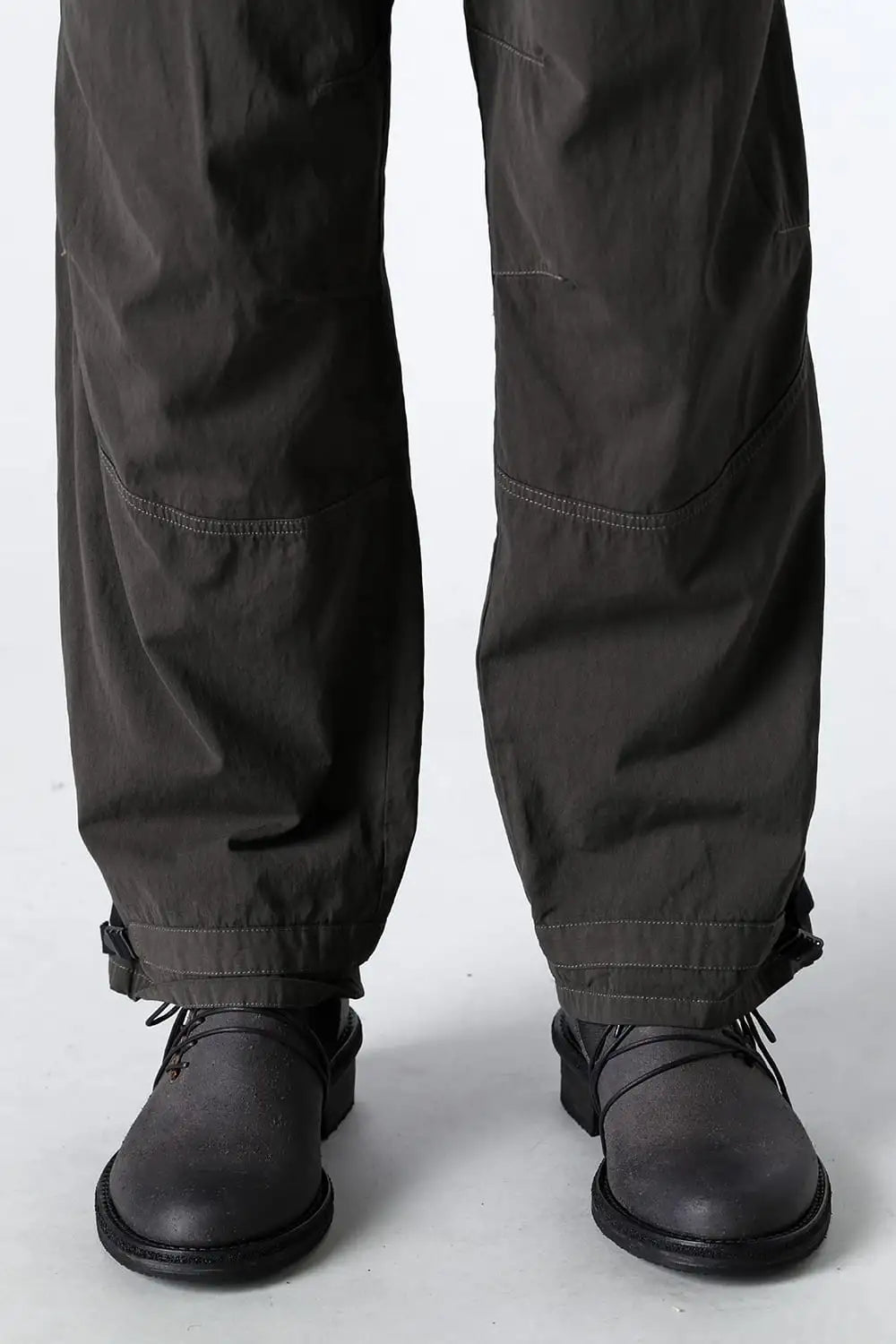Dry Cotton Wide Trousers  Olive Drab