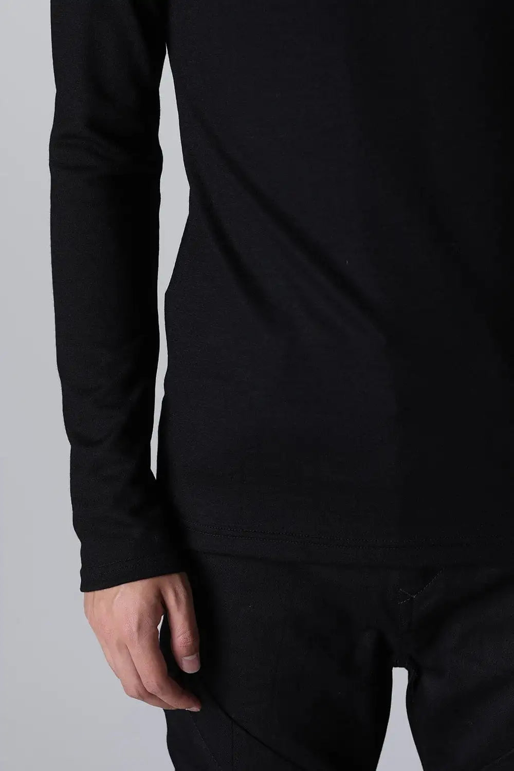 Washable Wool Turtle Neck Black