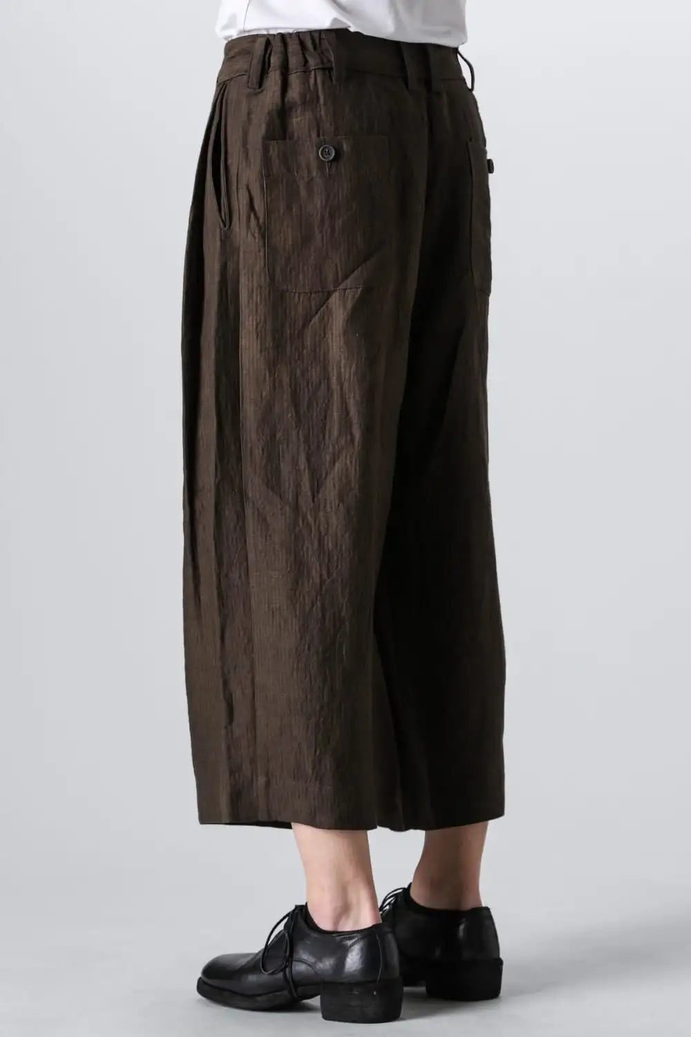 プレーテッドエクストラワイドレッグトラウザーズ