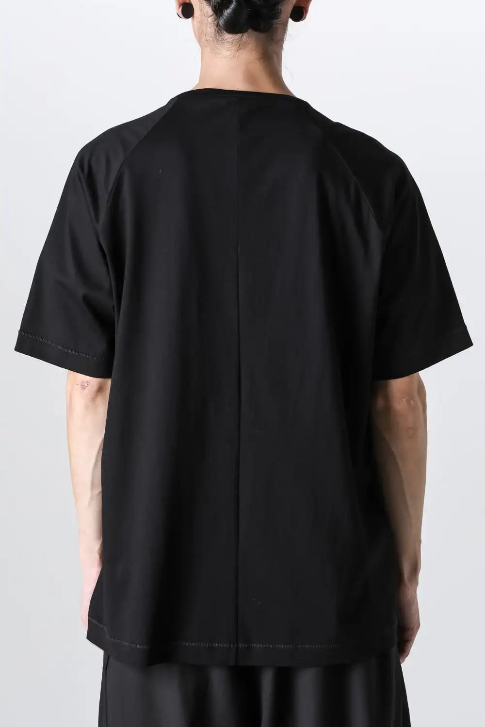 Short sleeve cotton jersey Black