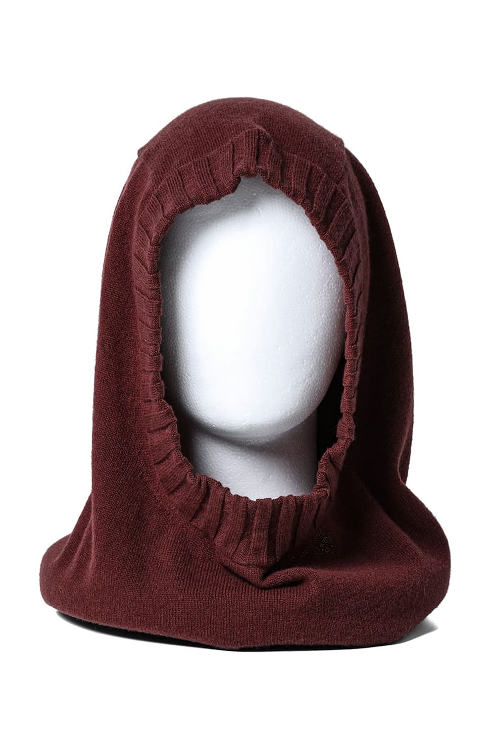 lambs wool huge balaclava Bordeaux