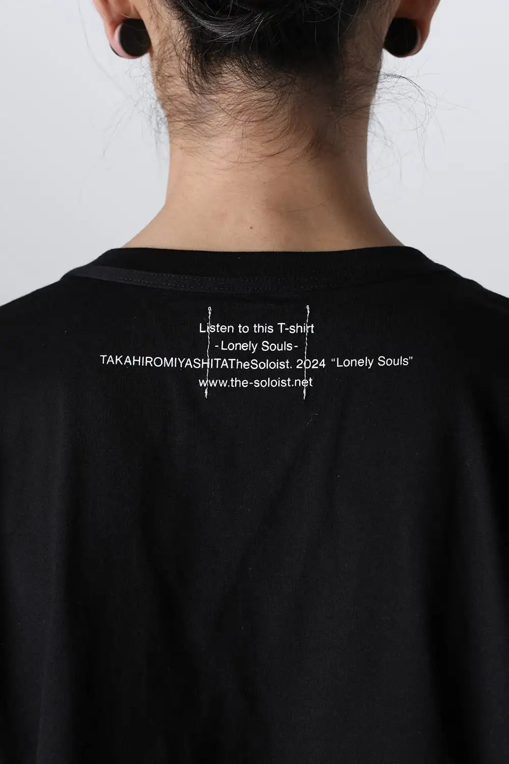 lonely souls. (oversized s/s pocket tee) Black