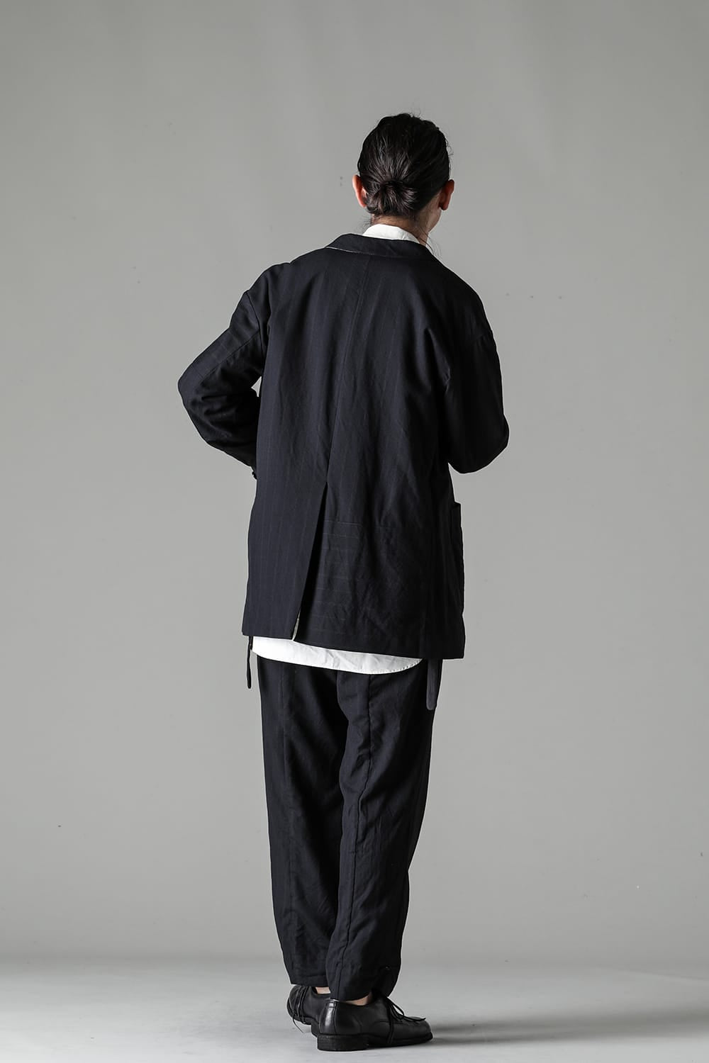 Patch Worked Relax Fit Blazer Stripe Serge Wool HERBIE