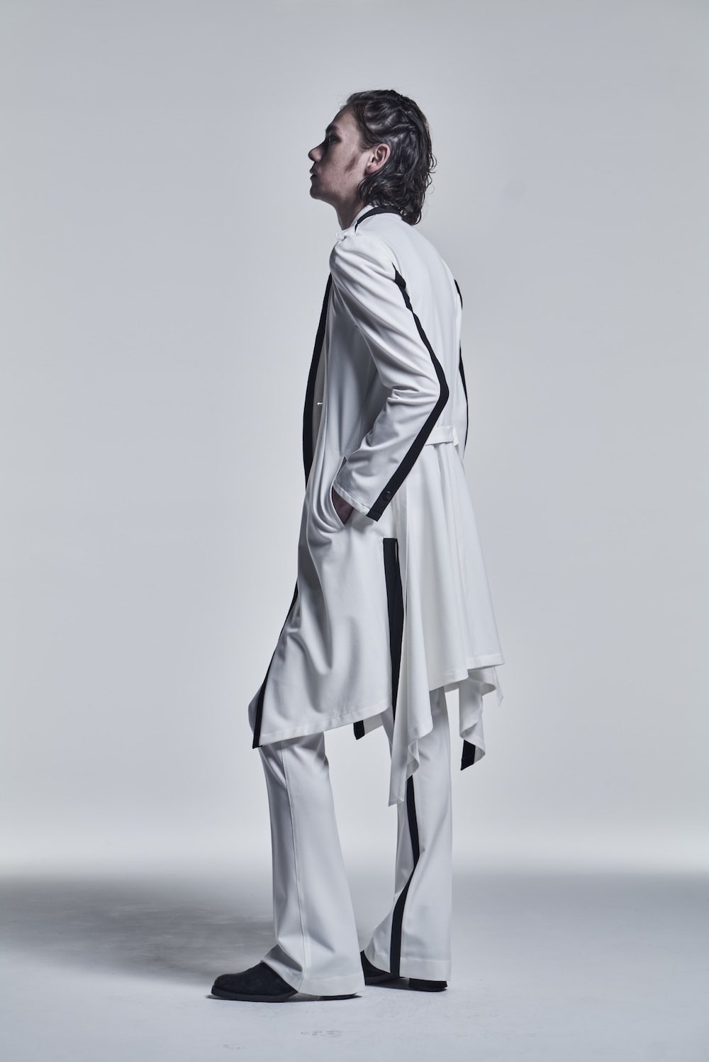 Inside Tape Slacks White