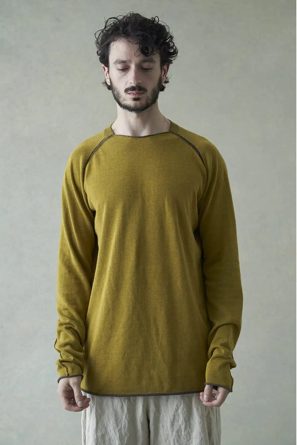 ロングスリーブハイツイストコットン Yellow