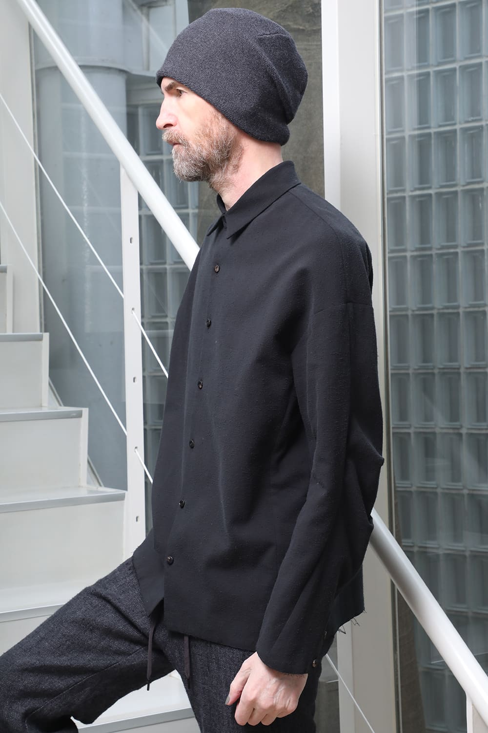 シャツ ルーズフィット コットン/シルク