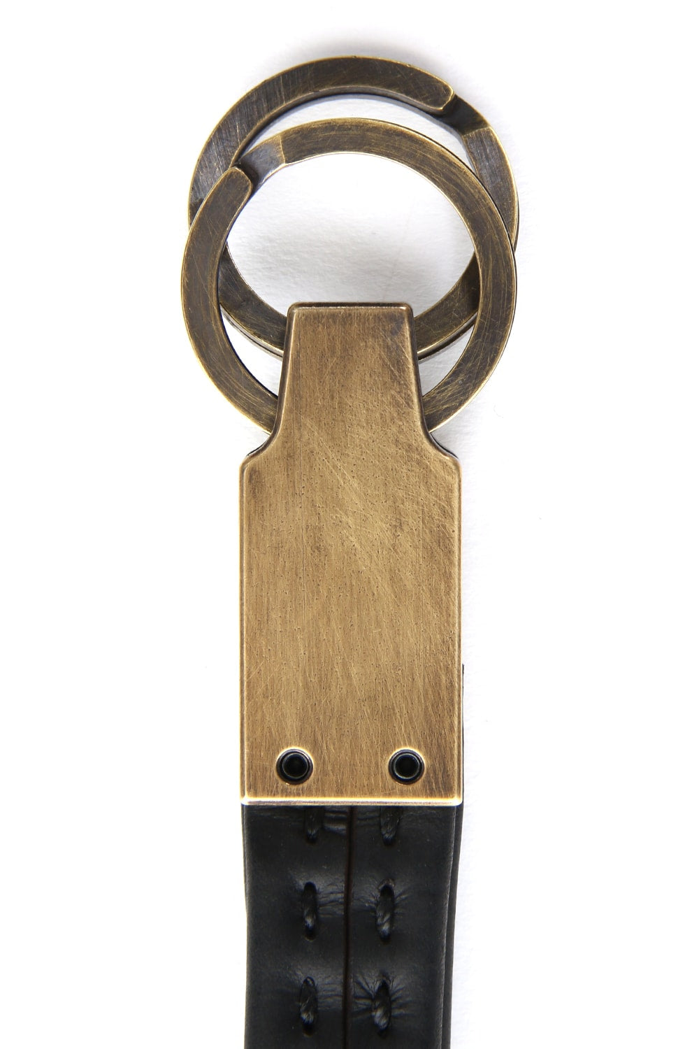 Key Holder Brass and Calf