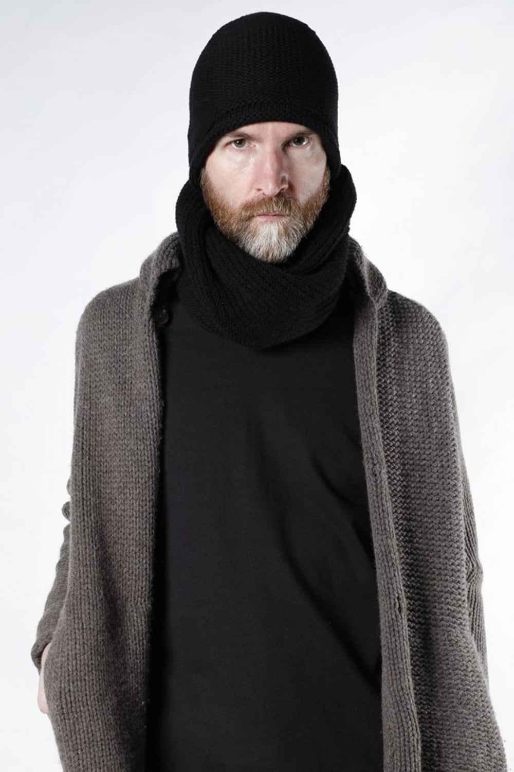 Snood wool / cashmere Black