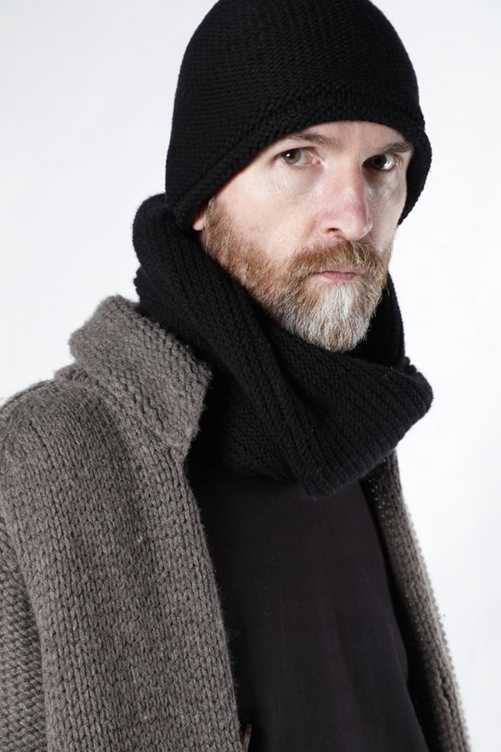 Snood wool / cashmere Black