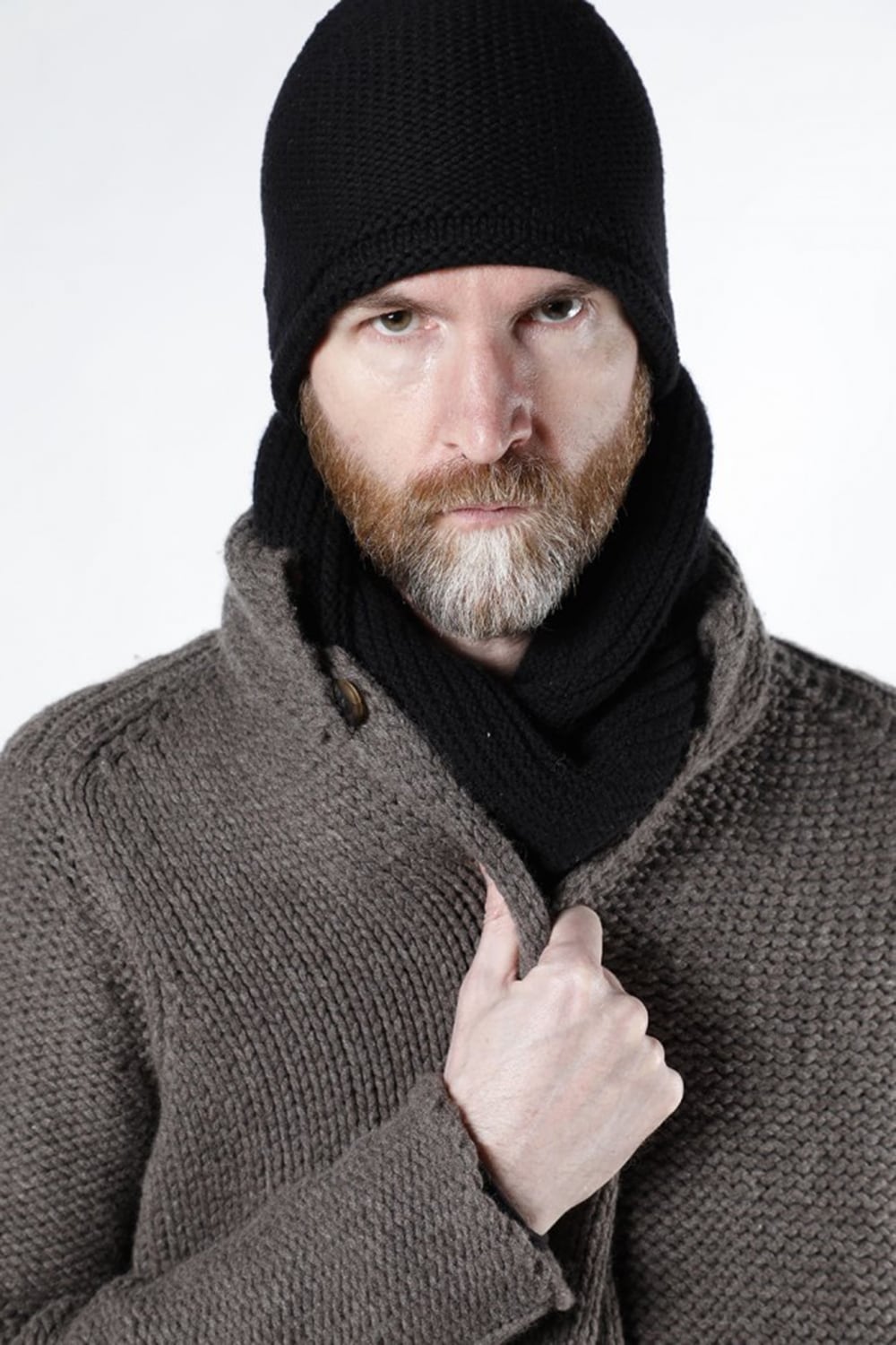 Snood wool / cashmere Black