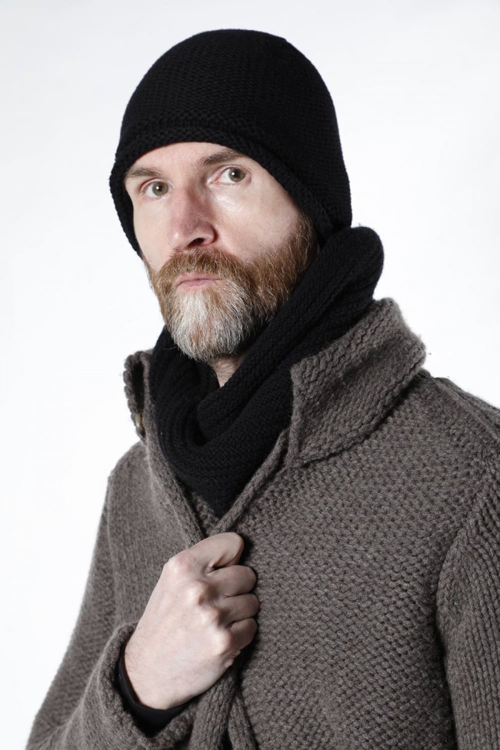 Snood wool / cashmere Black