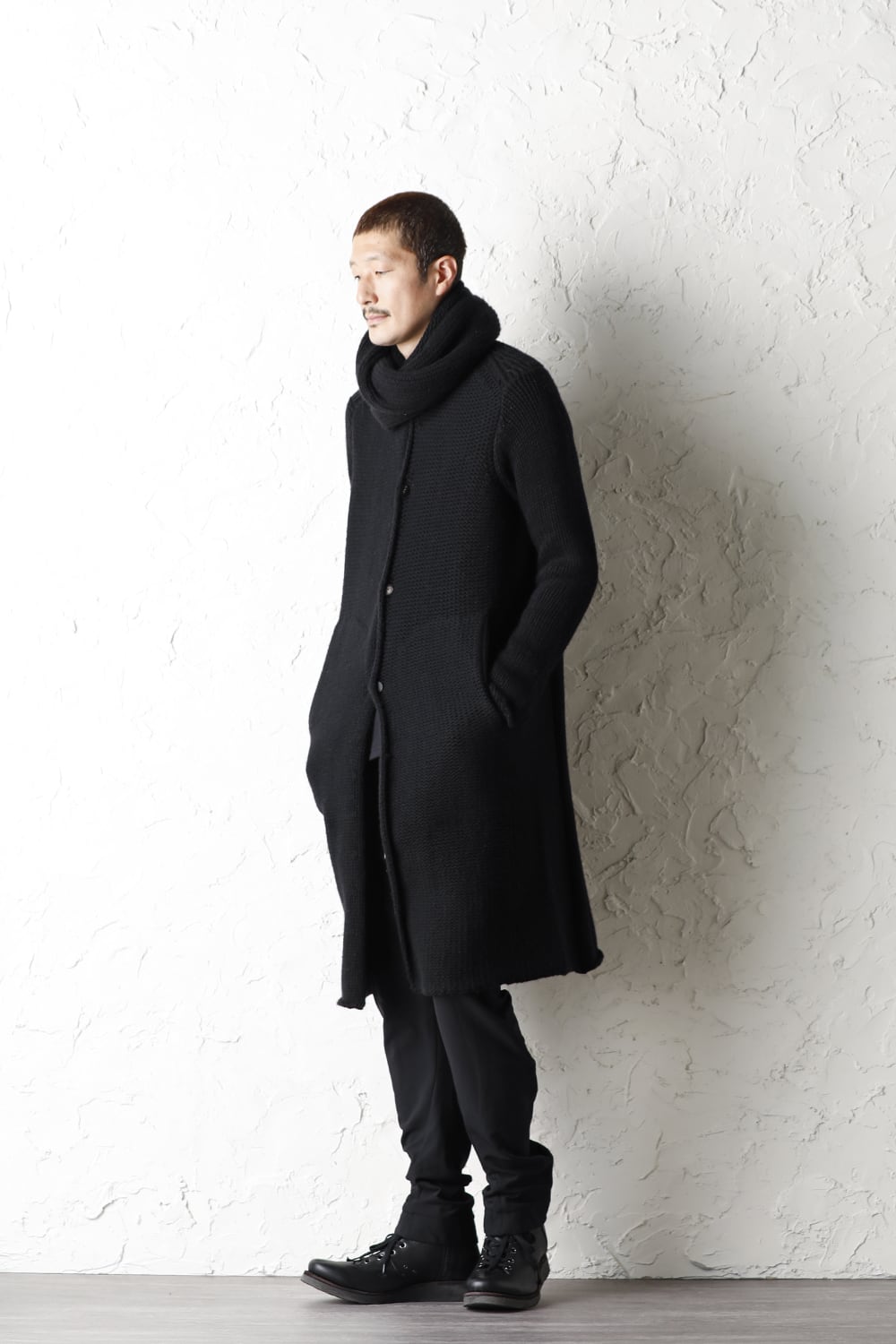 Snood wool / cashmere Black