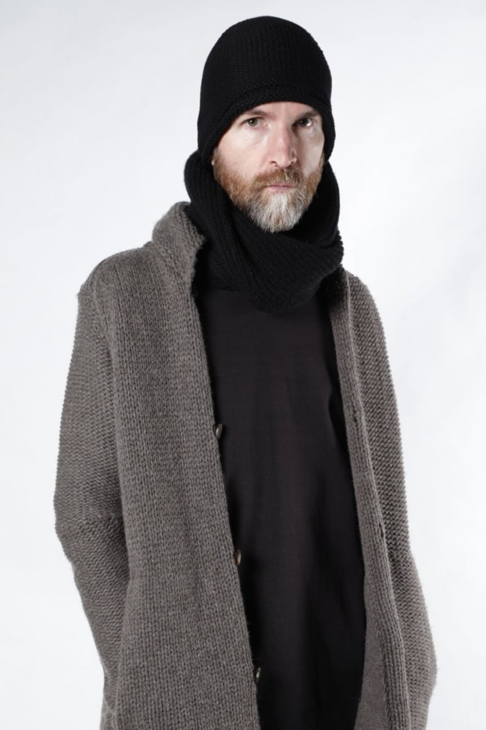 Snood wool / cashmere Black