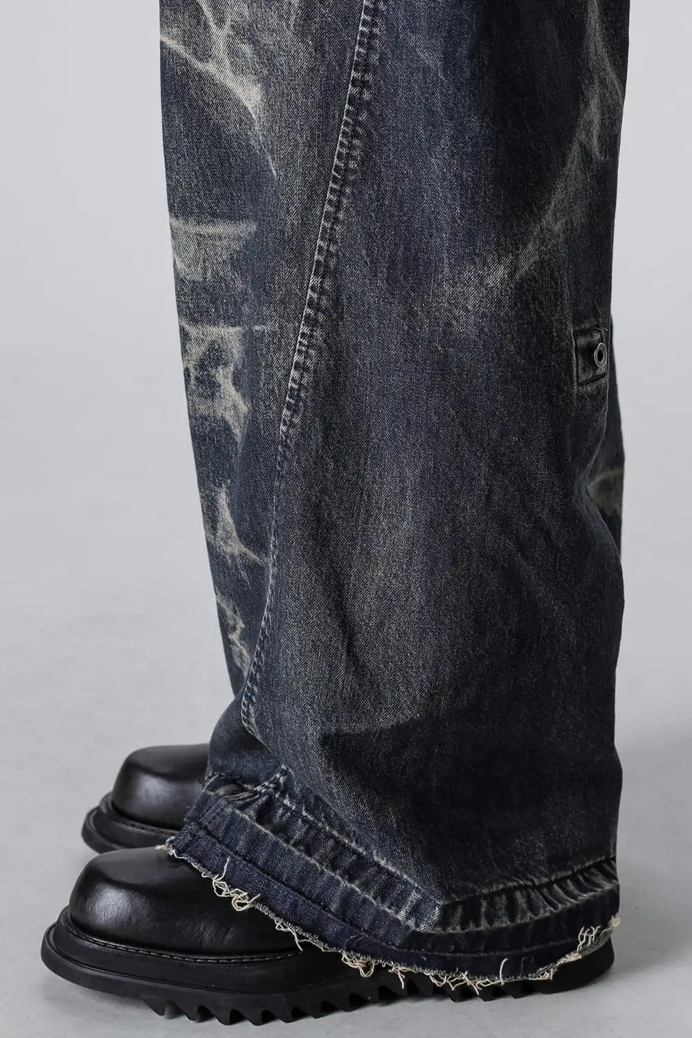 10oz Breach Wide Denim Pants Indigo