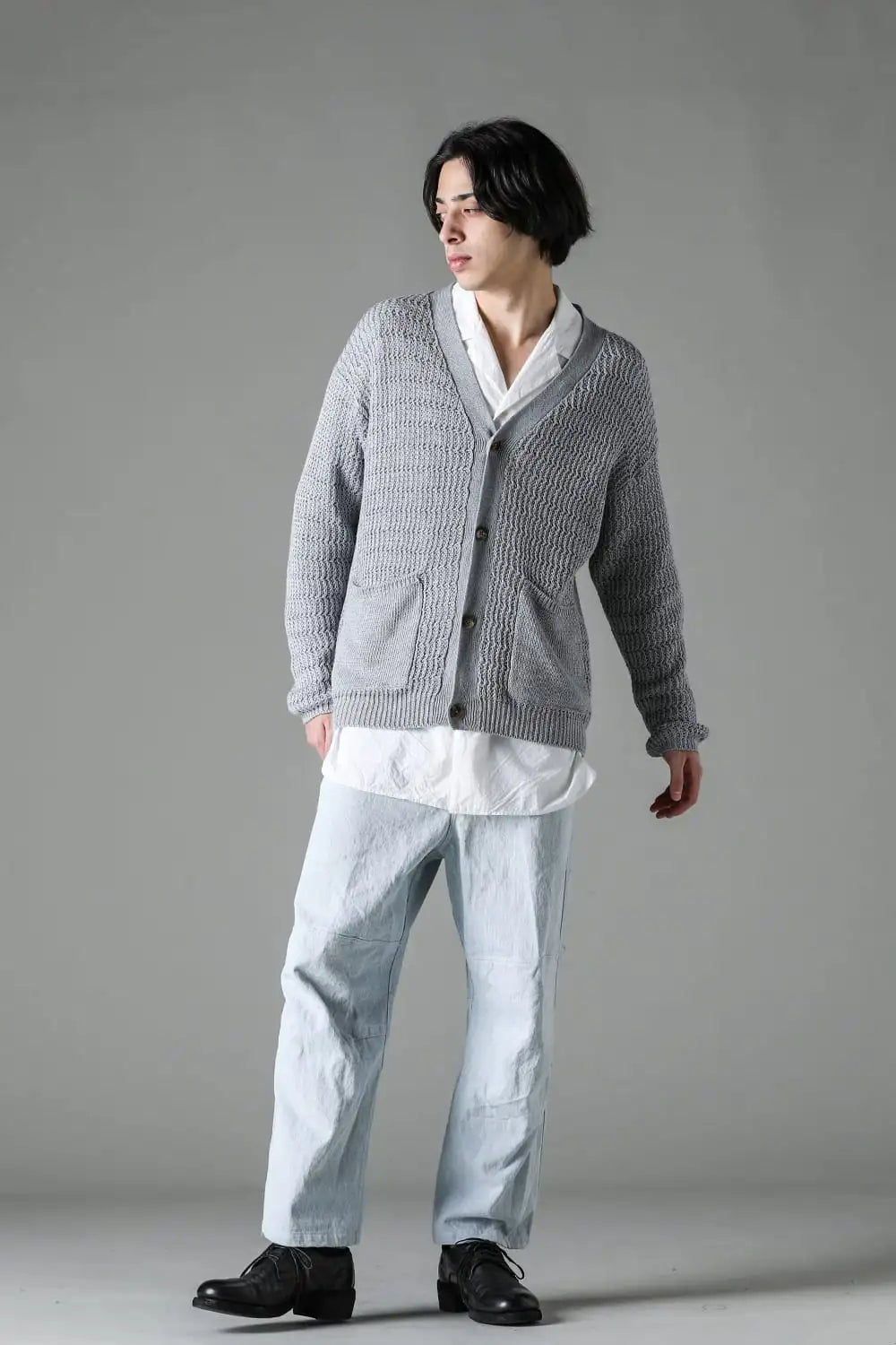 ディバーテッド リブカーディガン