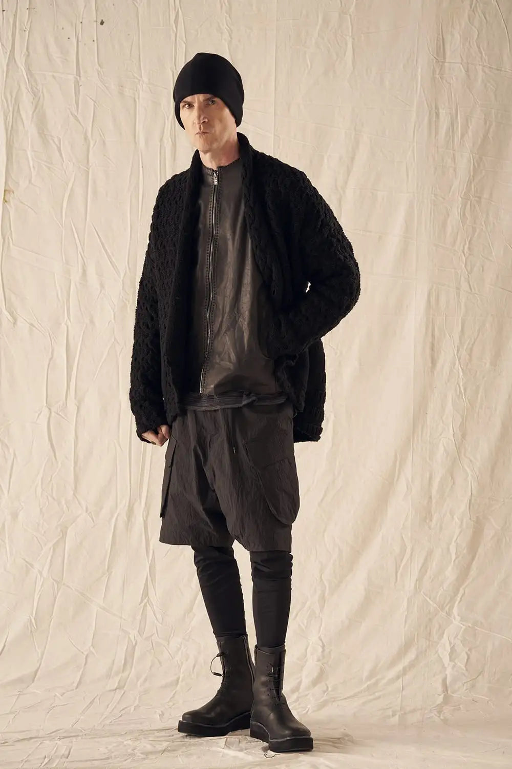 Leather  jacket  calf / silk   bonded